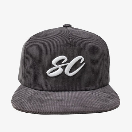Scopd Corduroy Snapback Hat 'SC Logo' Charcoal Grey | SOLE SERIOUSS [2]