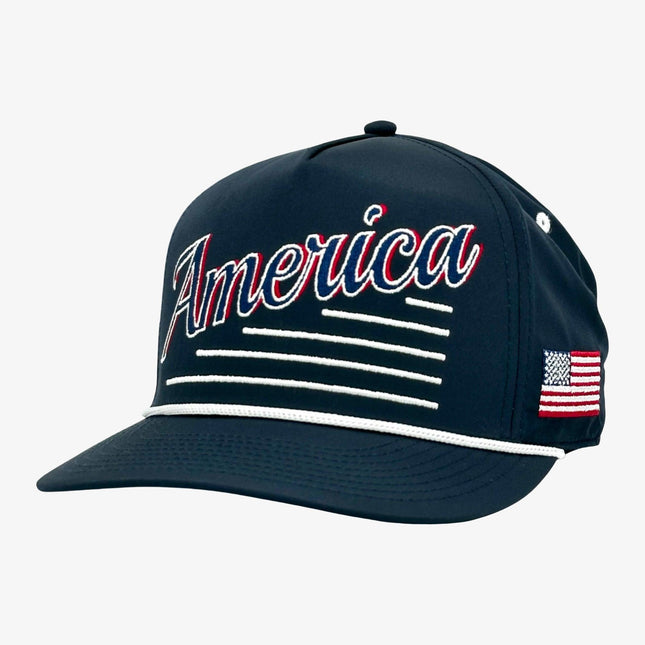 Shells Vintage Hat Co. 'America / The Uncle Sam' Snapback Navy Blue | SOLE SERIOUSS [1]