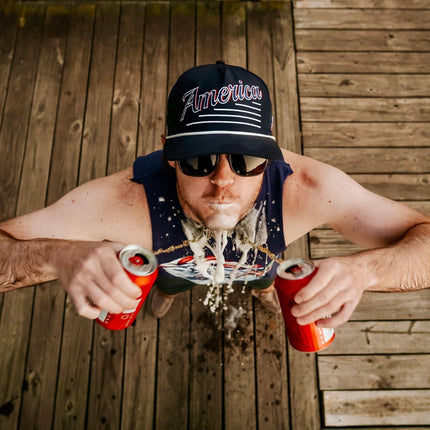 Shells Vintage Hat Co. 'America / The Uncle Sam' Snapback Navy Blue | SOLE SERIOUSS [10]