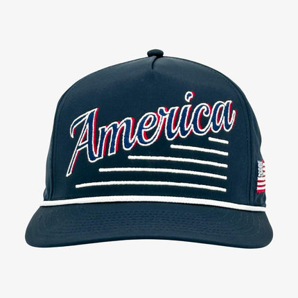 Shells Vintage Hat Co. 'America / The Uncle Sam' Snapback Navy Blue | SOLE SERIOUSS [2]