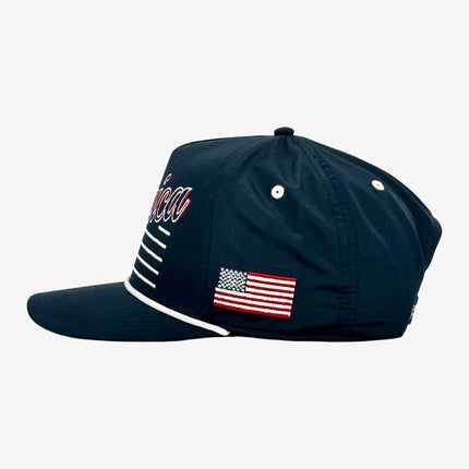 Shells Vintage Hat Co. 'America / The Uncle Sam' Snapback Navy Blue | SOLE SERIOUSS [3]