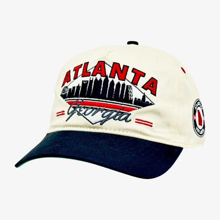 Shells Vintage Hat Co. 'Atlanta / The Hotlanta' 5-Panel Snapback White / Black | SOLE SERIOUSS [1]