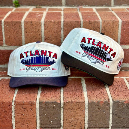 Shells Vintage Hat Co. 'Atlanta / The Hotlanta' 5-Panel Snapback White / Black | SOLE SERIOUSS [6]