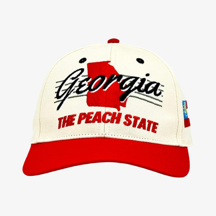 Shells Vintage Hat Co. 'Georgia / The Sanford' 6-Panel Snapback Cream / Red | SOLE SERIOUSS [2]