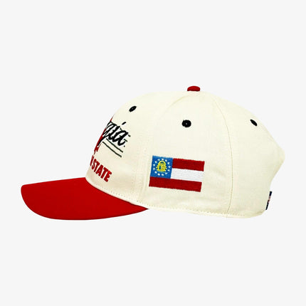 Shells Vintage Hat Co. 'Georgia / The Sanford' 6-Panel Snapback Cream / Red | SOLE SERIOUSS [3]