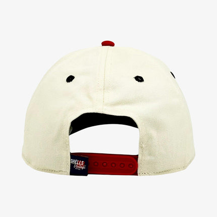 Shells Vintage Hat Co. 'Georgia / The Sanford' 6-Panel Snapback Cream / Red | SOLE SERIOUSS [4]