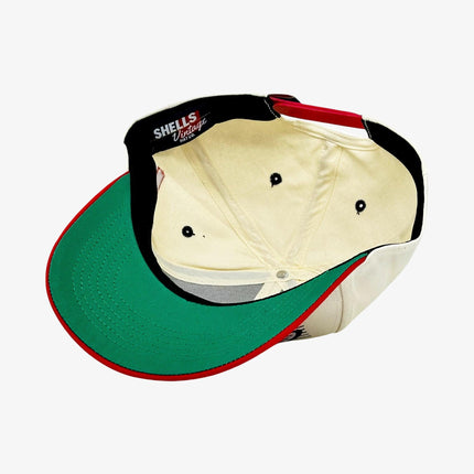 Shells Vintage Hat Co. 'Georgia / The Sanford' 6-Panel Snapback Cream / Red | SOLE SERIOUSS [5]
