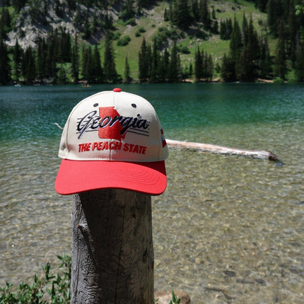 Shells Vintage Hat Co. 'Georgia / The Sanford' 6-Panel Snapback Cream / Red | SOLE SERIOUSS [9]