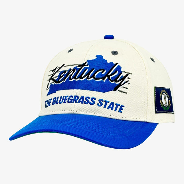 Shells Vintage Hat Co. 'Kentucky / The Rupp' Snapback Cream / Blue | SOLE SERIOUSS [1]