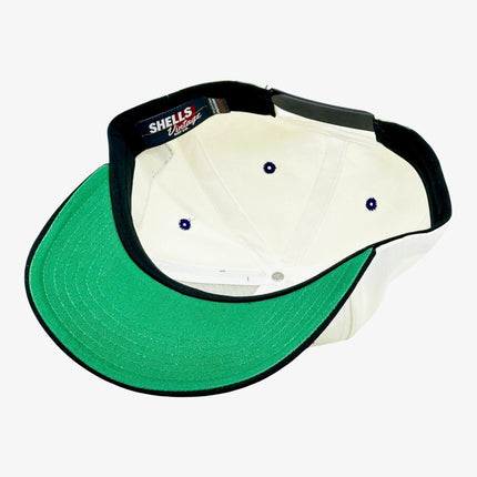 Shells Vintage Hat Co. 'Louisiana / The Honey Badger' 6-Panel Snapback Cream / Black | SOLE SERIOUSS [5]