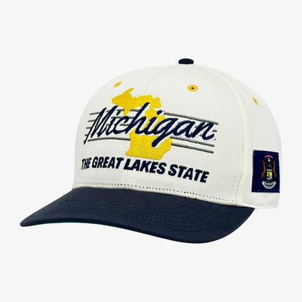 Shells Vintage Hat Co. 'Michigan / The Brady' Snapback Navy Blue | SOLE SERIOUSS [1]