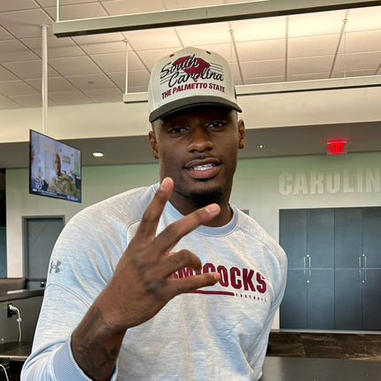 Shells Vintage Hat Co. 'South Carolina / The Willy B' 6-Panel Snapback Cream / Black | SOLE SERIOUSS [6]