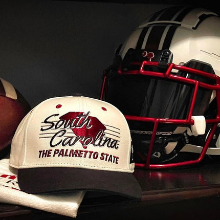 Shells Vintage Hat Co. 'South Carolina / The Willy B' 6-Panel Snapback Cream / Black | SOLE SERIOUSS [7]