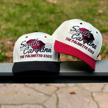 Shells Vintage Hat Co. 'South Carolina / The Willy B' 6-Panel Snapback Cream / Black | SOLE SERIOUSS [9]