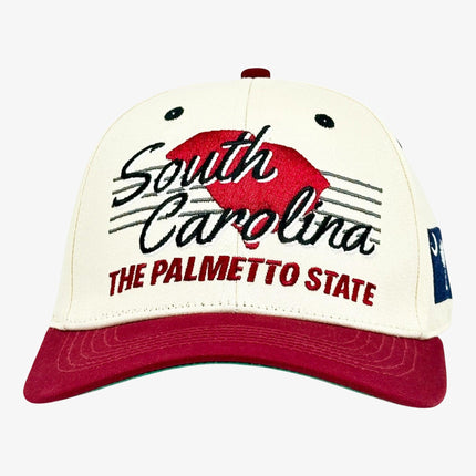 Shells Vintage Hat Co. 'South Carolina / The Willy B' 6-Panel Snapback Cream / Garnet | SOLE SERIOUSS [2]