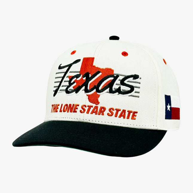 Shells Vintage Hat Co. 'Texas / The Longhorn' 6-Panel Snapback Cream / Black | SOLE SERIOUSS [1]