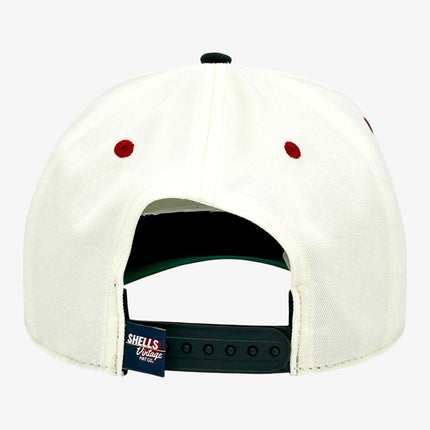 Shells Vintage Hat Co. 'Wisconsin / The Watt' 6-Panel Snapback Cream / Black | SOLE SERIOUSS [4]