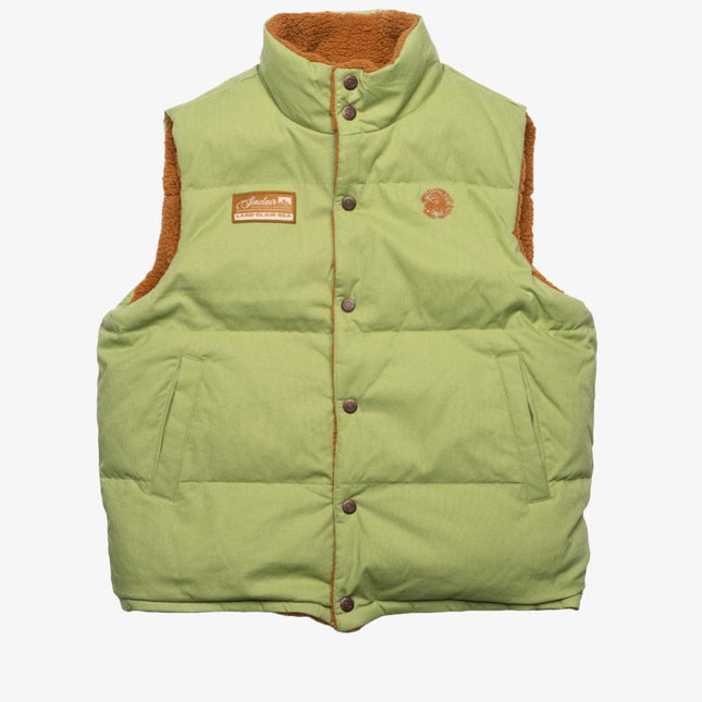 Sinclair Reversible Puffer Vest Olive / Light Brown - SOLE SERIOUSS (1)