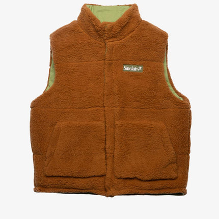 Sinclair Reversible Puffer Vest Olive / Light Brown - SOLE SERIOUSS (3)