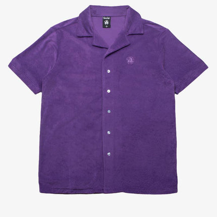 Sinclair Terry Button-Up Camp Shirt Purple - SOLE SERIOUSS (1)