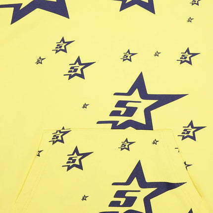 Sp5der '5STAR' Hoodie Yellow (SS24) M01SS0015SYN - SOLE SERIOUSS (2)