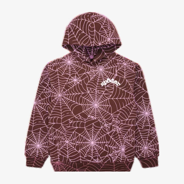 Sp5der 'AOP Web' Pullover Hoodie Brown (SS24) SP5-AOP-BPHD - Atelier-lumieres Cheap Sneakers Sales Online (1)