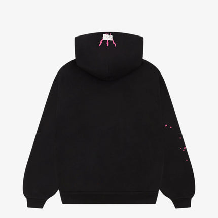 Sp5der 'Angel Number 555' Pullover Hoodie Black / Pink (FW24) SS05FW24BLK - SOLE SERIOUSS (2)