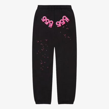 Sp5der 'Angel Number 555' Sweatpants Black / Pink (FW24) P07FW24BLK - SOLE SERIOUSS (1)