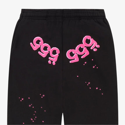 Sp5der 'Angel Number 555' Sweatpants Black / Pink (FW24) P07FW24BLK - SOLE SERIOUSS (3)