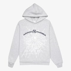 Sp5der 'Arach NY Phobia' Hoodie Ash Grey (SS24) SP5-ASHNY-HD - SOLE SERIOUSS (1)