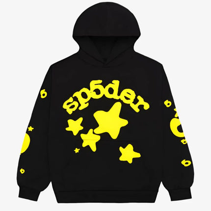 Sp5der 'Beluga' Hoodie Onyx / Yellow (SS24) M01SS001BGBY - SOLE SERIOUSS (1)