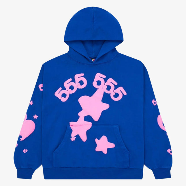 Sp5der 'Beluga' Pullover Hoodie Blue / Pink (FW23) SP5-BLPINK-HD - SOLE SERIOUSS (1)