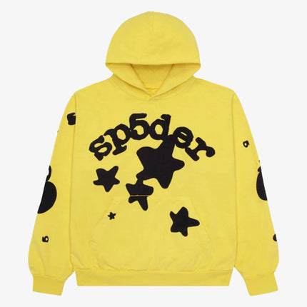 Sp5der 'Beluga' Pullover Hoodie Gold / Black (SS23) SP5-BGSR-HDYL - SOLE SERIOUSS (1)