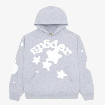 Sp5der 'Beluga' Pullover Hoodie Heather Grey (SS23) SP5-BGSR-HDGR - SOLE SERIOUSS (1)