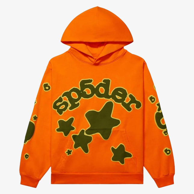 Sp5der 'Beluga' Pullover Hoodie Orange (FW23) SP5-BEL-ORAHD - SOLE SERIOUSS (1)