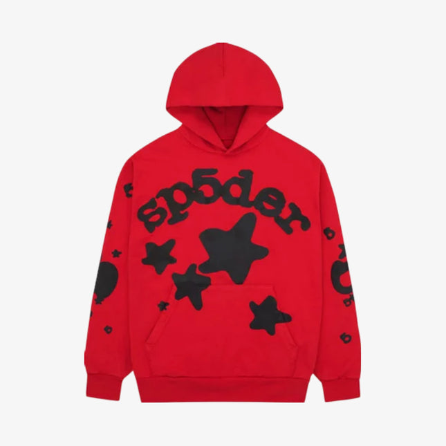 Sp5der 'Beluga' Pullover Hoodie Red / Black FW23 - Atelier-lumieres Cheap Sneakers Sales Online (1)