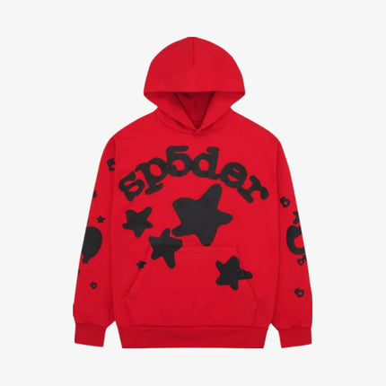 Sp5der 'Beluga' Pullover Hoodie Red / Black (FW23) SP5-BEL-HDRED - SOLE SERIOUSS (1)