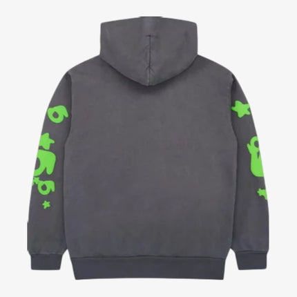 Sp5der 'Beluga' Pullover Hoodie Slate Grey / Green (SS24) SP5-BEL-SLTEHD - SOLE SERIOUSS (2)