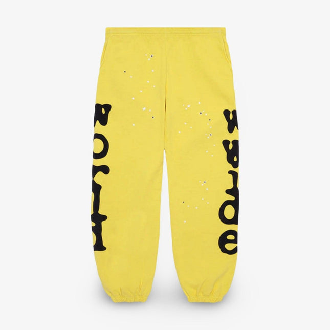 Sp5der 'Beluga' Sweatpants Gold / Black (SS23) SP5-BGSR-SPYL - SOLE SERIOUSS (1)