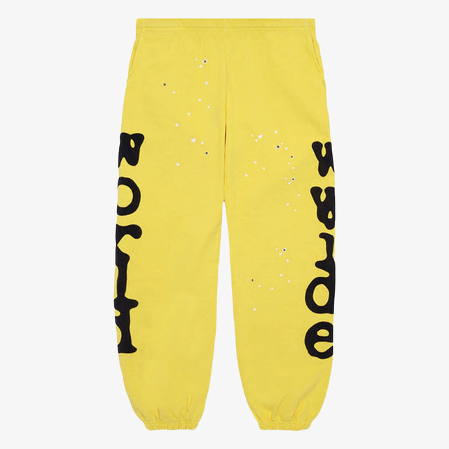 Sp5der 'Beluga' Sweatpants Gold / Black (SS23) SP5-BGSR-SPYL - SOLE SERIOUSS (1)