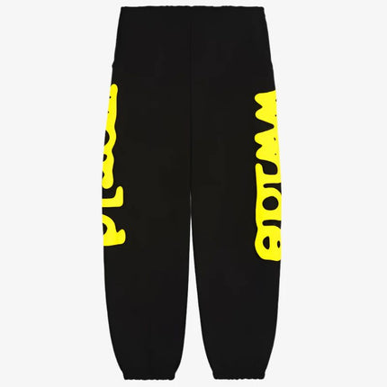 Sp5der 'Beluga' Sweatpants Onyx / Yellow (SS24) M01SS002BGBY - SOLE SERIOUSS (1)