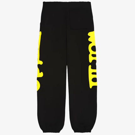 Sp5der 'Beluga' Sweatpants Onyx / Yellow (SS24) M01SS002BGBY - SOLE SERIOUSS (2)