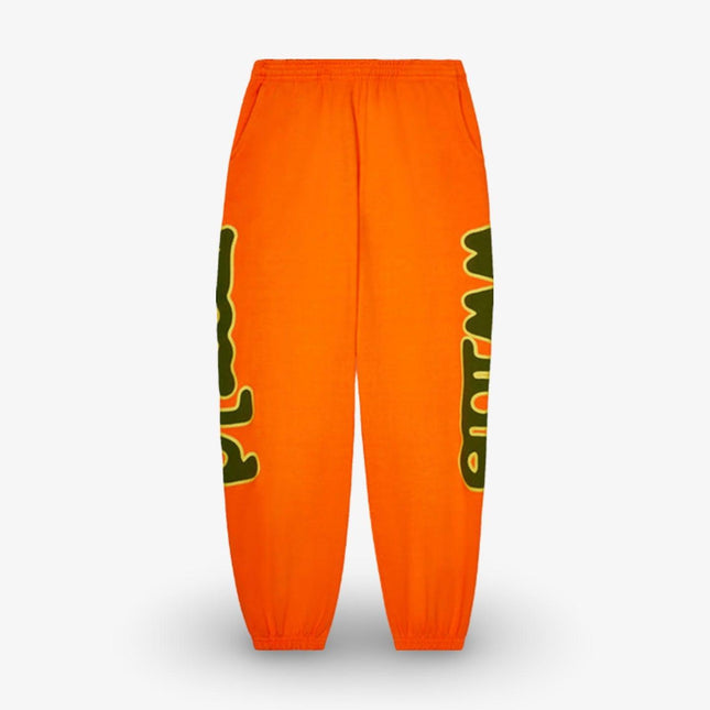 Sp5der 'Beluga' Sweatpants Orange / Green FW23 - SOLE SERIOUSS (1)