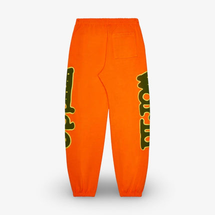 Sp5der 'Beluga' Sweatpants Orange / Green FW23 - SOLE SERIOUSS (2)