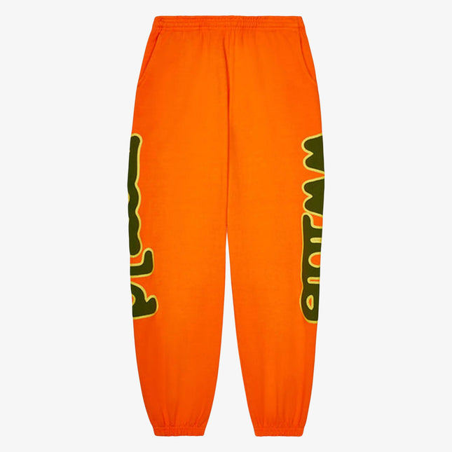 Sp5der 'Beluga' Sweatpants Orange / Green (FW23) SP5-BEL-SPORA - SOLE SERIOUSS (1)