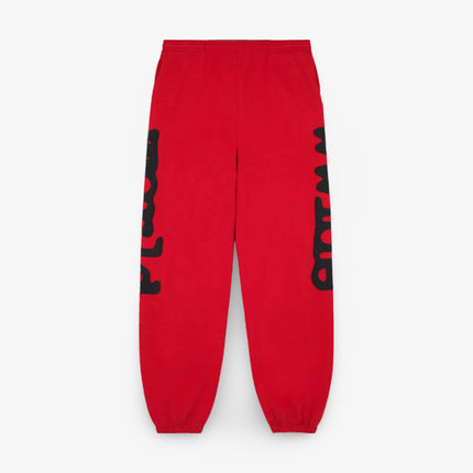 Sp5der 'Beluga' Sweatpants Red / Black (FW23) SP5-BEL-REDSP - SOLE SERIOUSS (1)