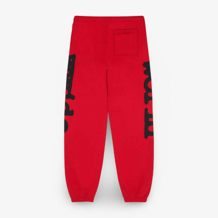 Sp5der 'Beluga' Sweatpants Red / Black (FW23) SP5-BEL-REDSP - SOLE SERIOUSS (2)