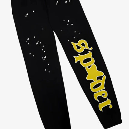 Sp5der 'Jeffery' Sweatpants Black (SS24) P17FW24BLK - SOLE SERIOUSS (3)