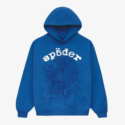 Sp5der 'Legacy' Hoodie Blue (SS24) M01SS001W2BW - SOLE SERIOUSS (1)