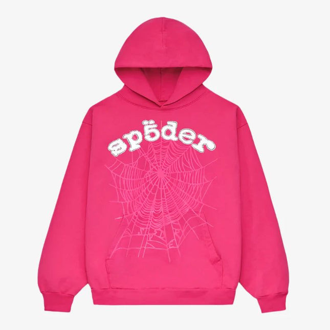 Sp5der 'Legacy' Hoodie Pink / White (SS24) M01SS001W2PW - SOLE SERIOUSS (1)